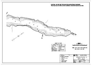 Contour map for ANDERSON LAKE, British Columbia