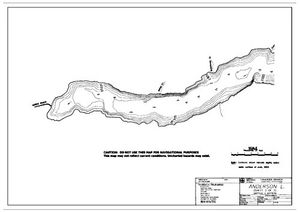 Contour map for ANDERSON LAKE, British Columbia