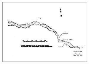 Contour map for CHESLATTA LAKE, British Columbia