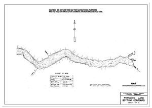 Contour map for FRANCOIS LAKE, British Columbia