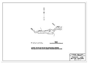 Contour map for FRANCOIS LAKE, British Columbia