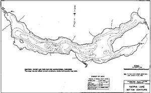 Contour map for NADINA LAKE, British Columbia