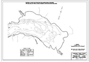 Contour map for TREMBLEUR LAKE, British Columbia