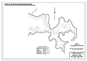 Contour map for WEAVER LAKE, British Columbia