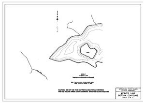 Contour map for WEAVER LAKE, British Columbia