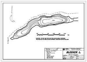 Contour map for BLEEKER LAKE, British Columbia