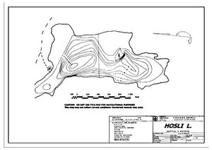 Contour map for HOSLI LAKE, British Columbia
