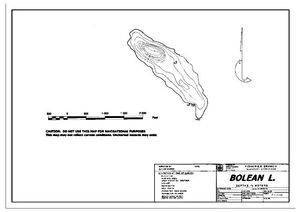Contour map for BOLEAN LAKE, British Columbia