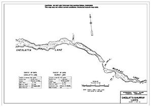 Contour map for CHESLATTA LAKE, British Columbia