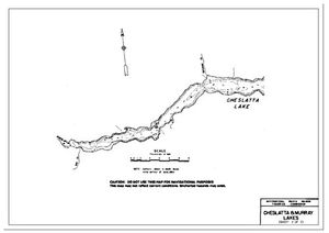 Contour map for CHESLATTA LAKE, British Columbia