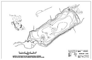 Contour map for SASKUM LAKE, British Columbia
