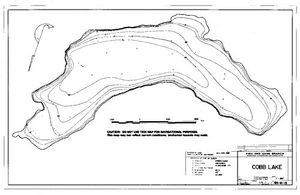 Contour map for COBB LAKE, British Columbia