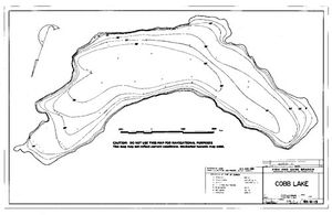 Contour map for COBB LAKE, British Columbia