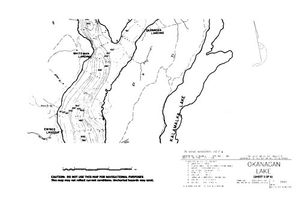 Contour map for Vernon Creek, British Columbia