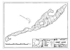 Contour map for CAMP LAKE, British Columbia