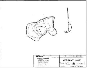 Contour map for VERDANT LAKE, British Columbia