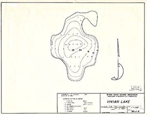 Contour map for VIVIAN LAKE, British Columbia