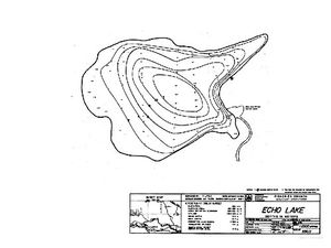 Contour map for ECHO LAKE, British Columbia