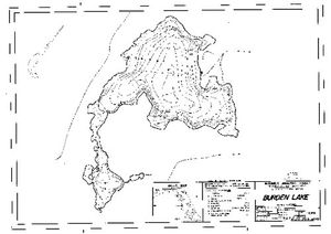 Contour map for BURDEN LAKE, British Columbia