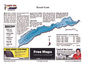 Shaded Contour map for EAGLET LAKE, British Columbia