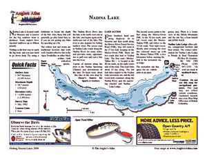 Shaded Contour map for NADINA LAKE, British Columbia