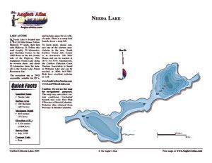 Shaded Contour map for NEEDA LAKE, British Columbia