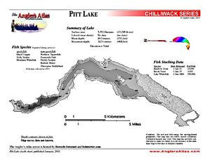 pitt lake british columbia anglers atlas pitt depth chart