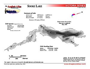 Shaded Contour map for Sooke River, British Columbia