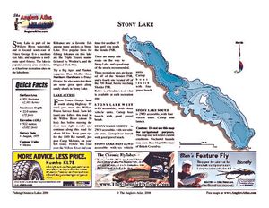 Shaded Contour map for STONY LAKE, British Columbia