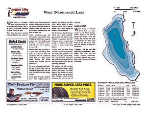 Shaded Contour map for NADSILNICH LAKE, British Columbia