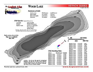 Shaded Contour map for Vernon Creek, British Columbia
