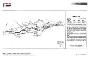 Contour map for Abram Lake, Ontario