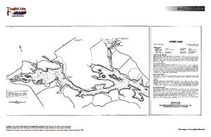 Contour map for Ahmic Lake, Ontario