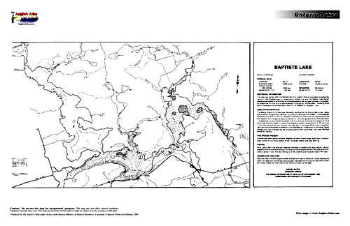Baptiste Lake Depth Chart