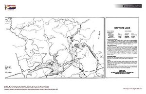 Contour map for Baptiste Lake, Ontario