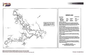 Contour map for Berens Lake, Ontario