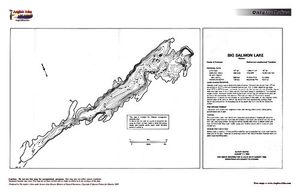 Contour map for Big Salmon Lake, Ontario