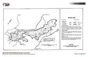 Contour map for Black Lake, Ontario