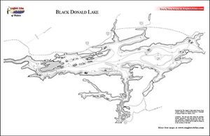 Contour map for Madawaska River, Ontario
