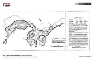 Contour map for Booth Lake, Ontario