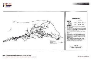 Contour map for Borden Lake, Ontario