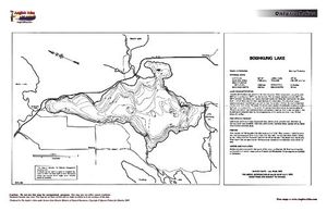 Contour map for Boshkung Lake, Ontario