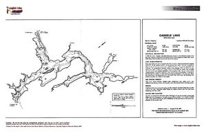 Contour map for Cassels Lake, Ontario