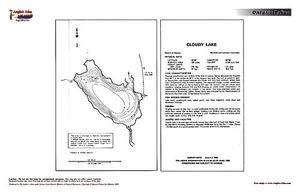 Contour map for McCarroll Lake, Ontario