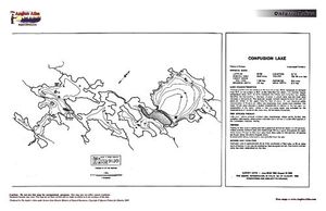 Contour map for Confusion Lake, Ontario