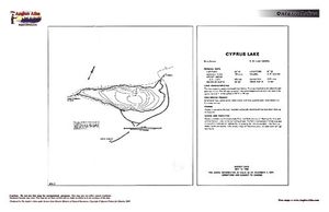 Contour map for Cyprus Lake, Ontario