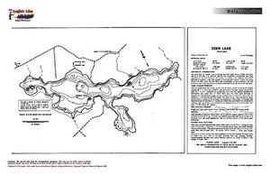 Contour map for Deer Lake, Ontario