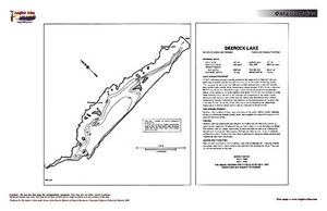 Contour map for Deerrock Lake, Ontario