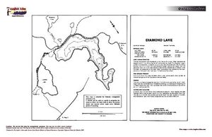 Contour map for Diamond Lake, Ontario