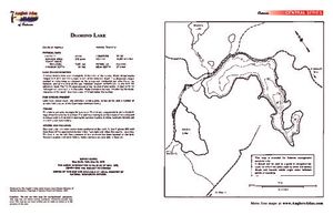 Shaded Contour map for Diamond Lake, Ontario